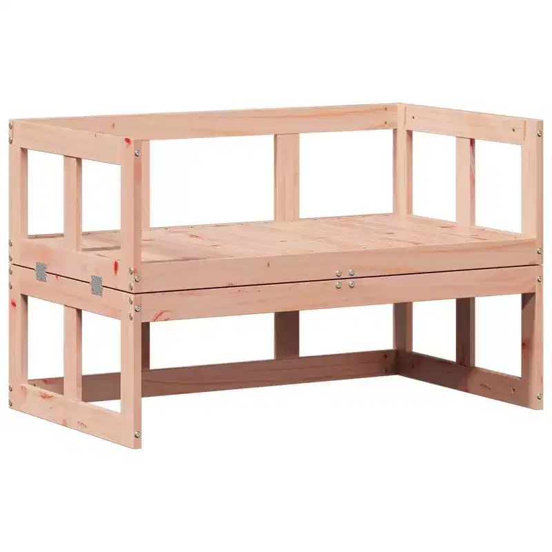 vidaXL Patio Sofa Bench Extendable Outdoor Garden Seating Furniture Solid Wood