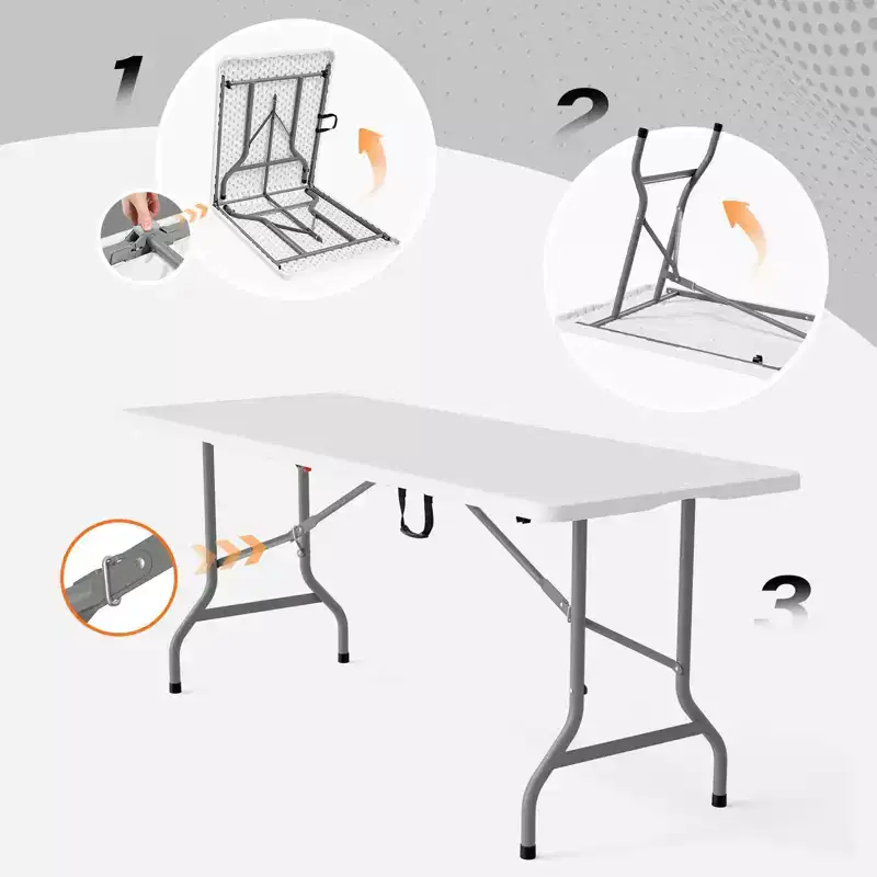 Karl Home 6 FT. Patio Plastic Portable Folding Table