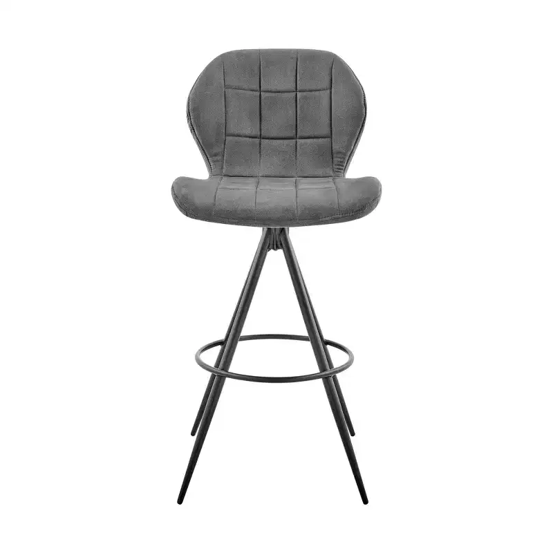 GDFStudio Gramiria 26 Fabric Swivel Counter Height Bar Stool