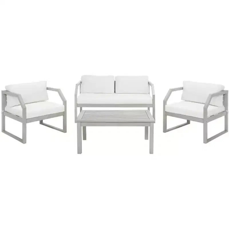 Dren 4 Piece Living Set - Indoor/Outdoor - PAT7067 - Safavieh