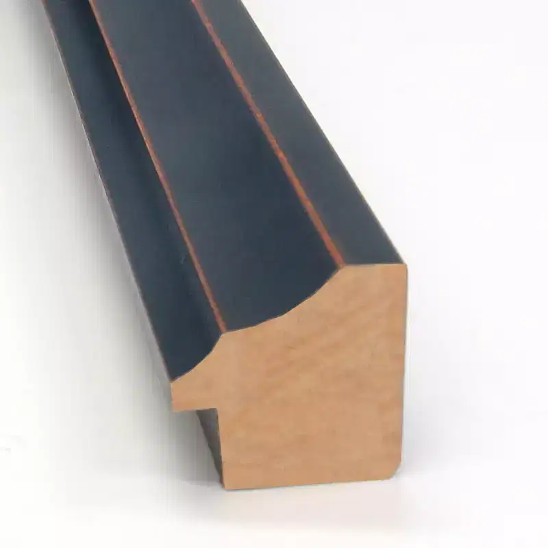 28" x 28" Non-Beveled Scoop Wood Bathroom Wall Mirror Dark Bronze - Amanti Art: Modern Square Design, Wall Mount, Wood Frame