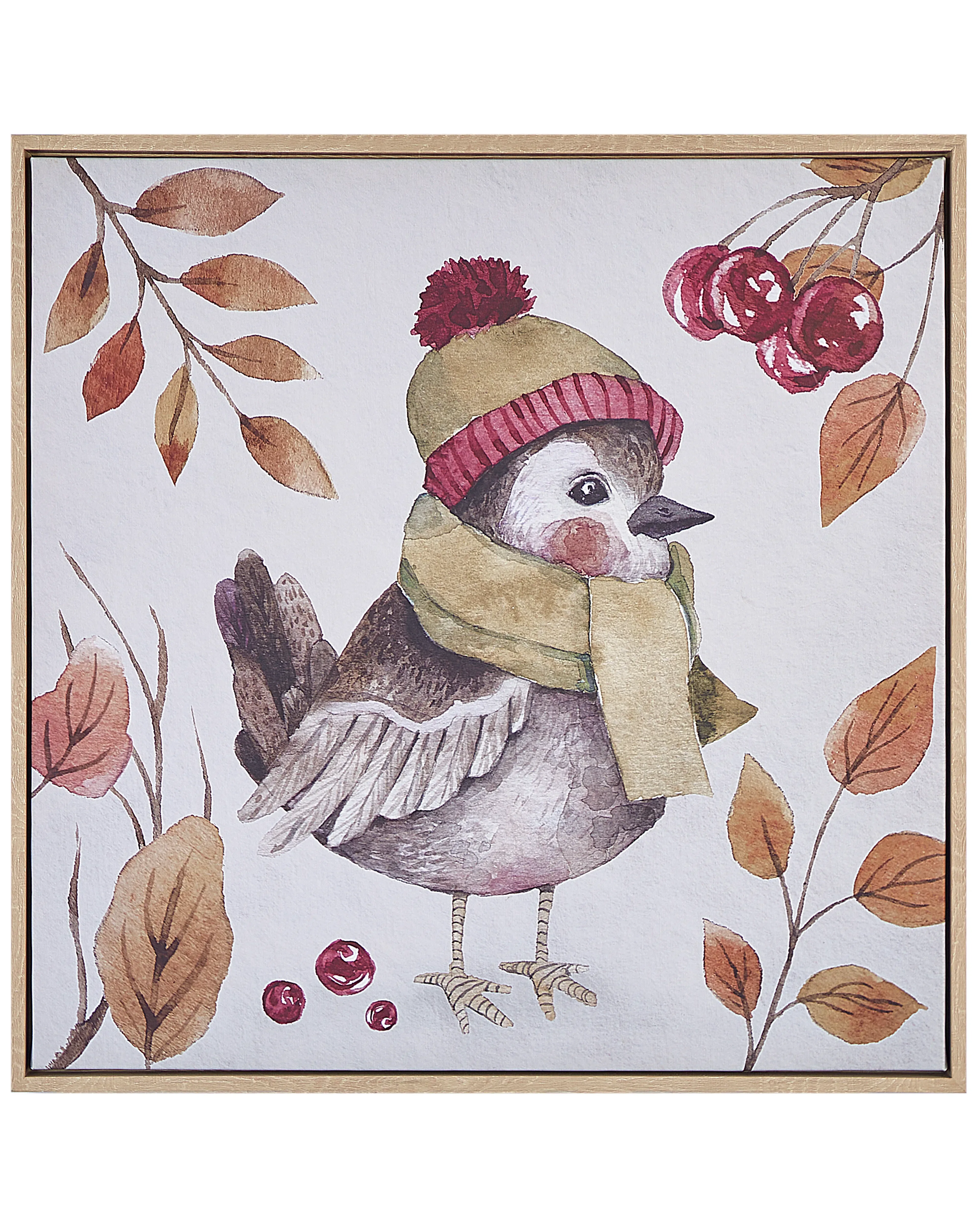 Stampa su tela Motivo animale 63x63 cm Multicolore
