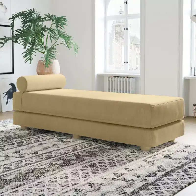 Daybed / Fold-Out Queen-Size Sleeper - Microvelvet