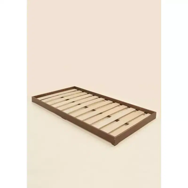 Coco Village - Wooden Bed Frame - Walnut