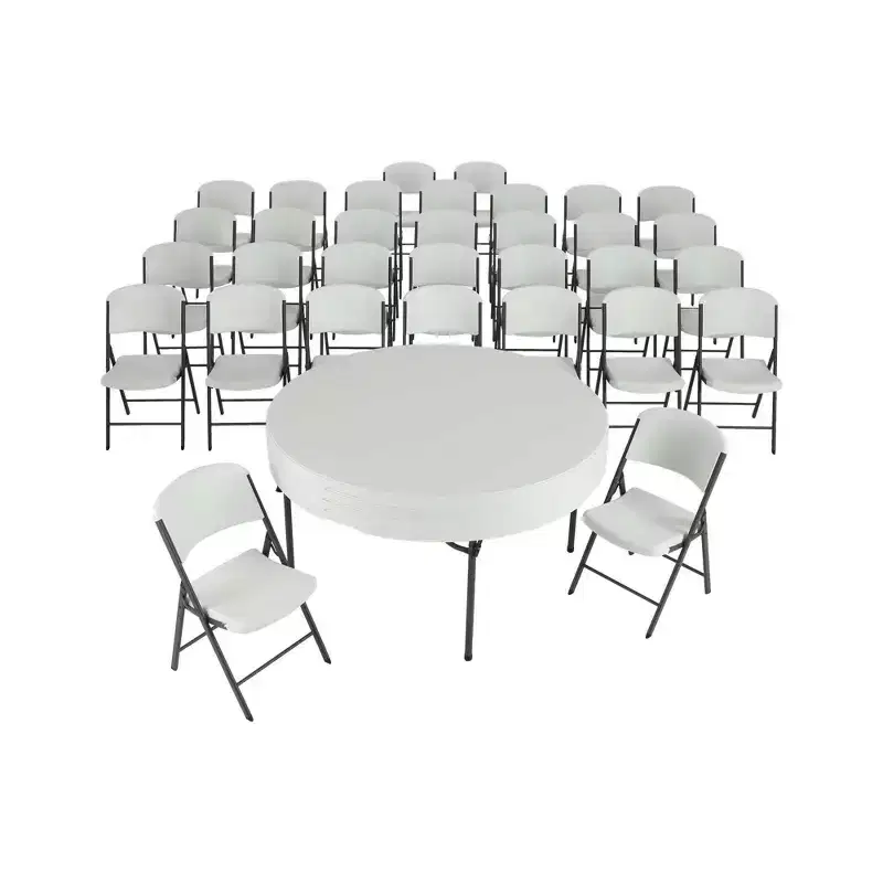 Lifetime 60-Inch Round Table and Chair Set