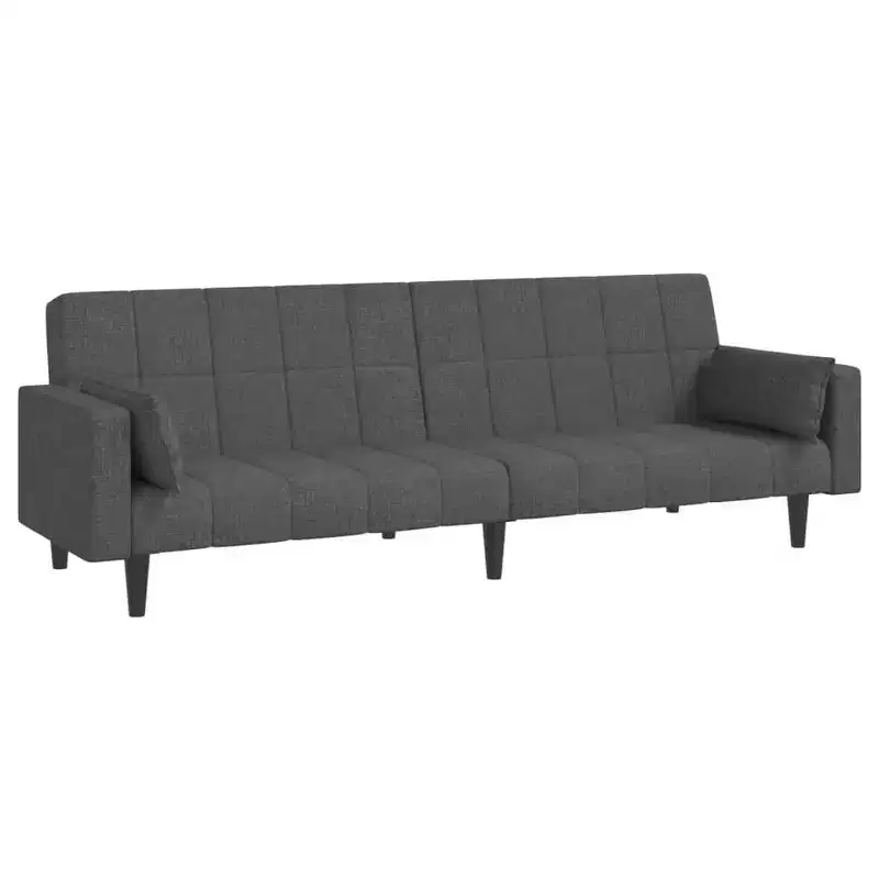 2-Seater Sofa Bed with Two Pillows