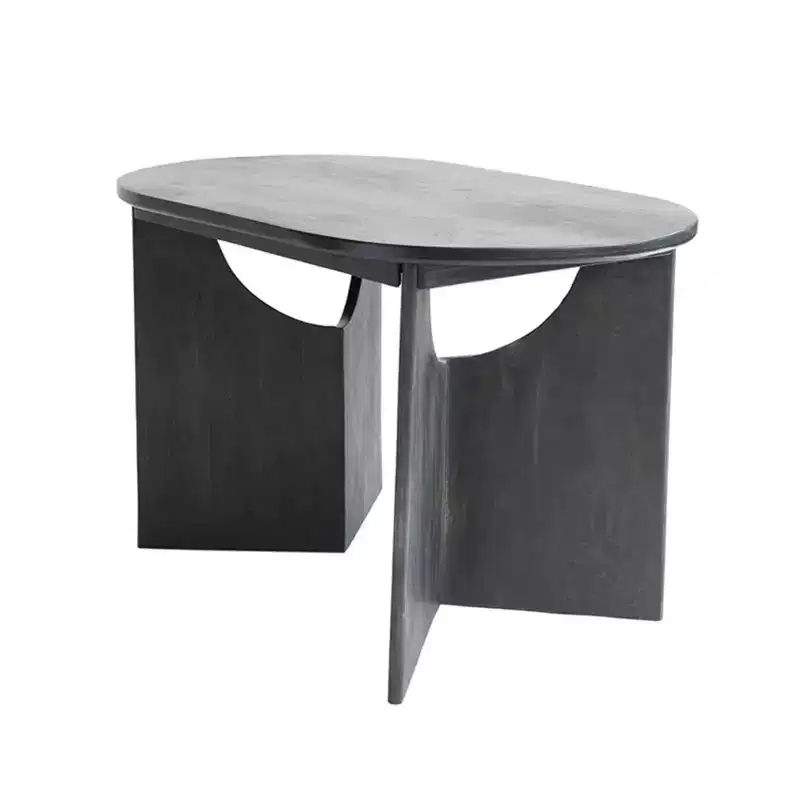 Storied Home Oval Dining Table Black