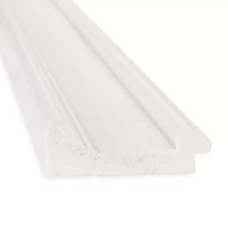 20" x 54" Non-Beveled White Full Length on The Door Mirror -: Polystyrene Frame, Includes Mounting Hardware