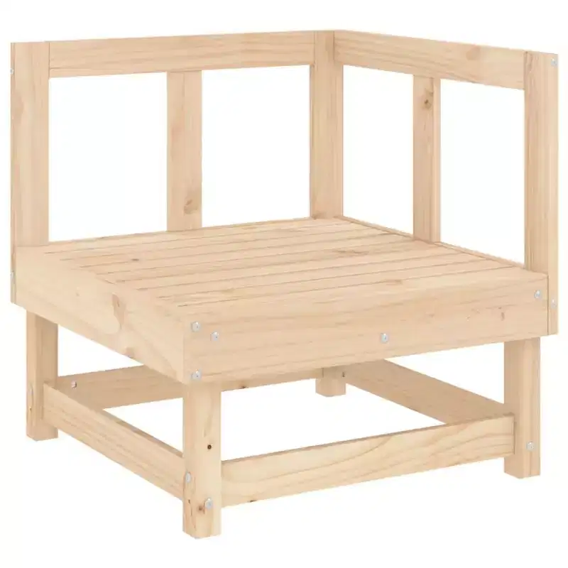 vidaXL Garden Lounge Set Natural Wood Solid Pine Wood
