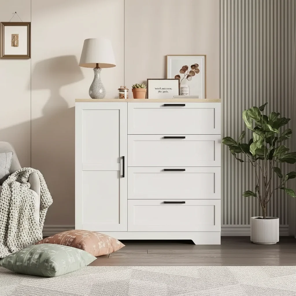 Wood Armoire Wardrobe Closet, 43.3