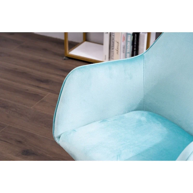 Home Office Chair With Gold Metal Legs