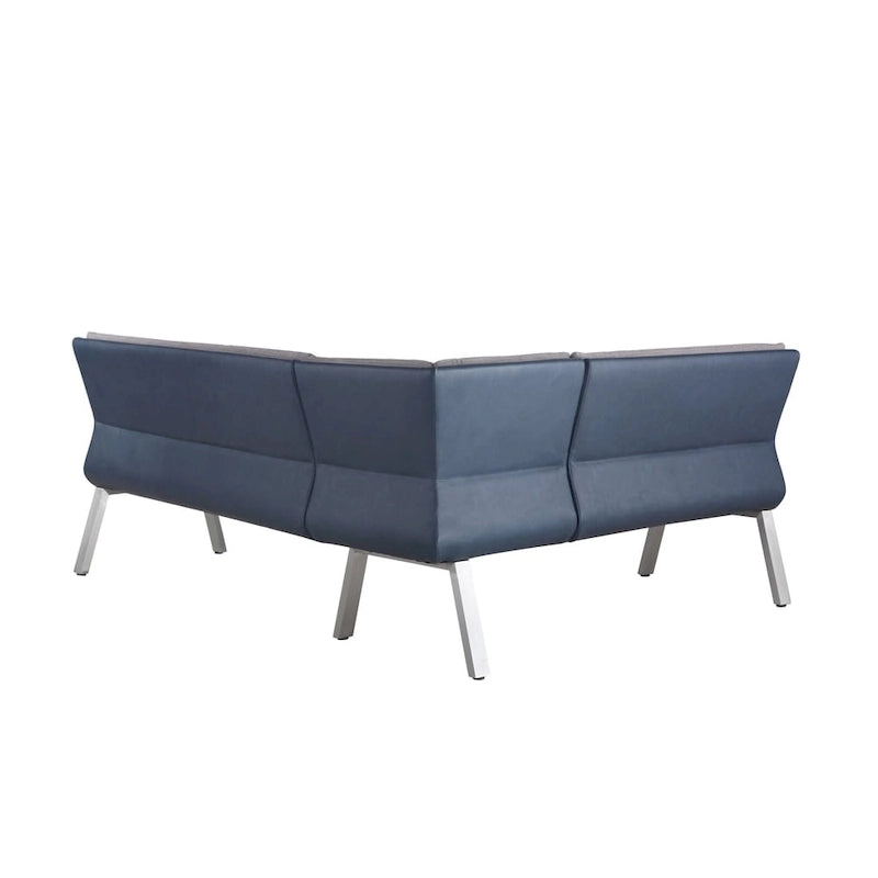 Somette Janice Two-Tone Nook and Table Dining Set