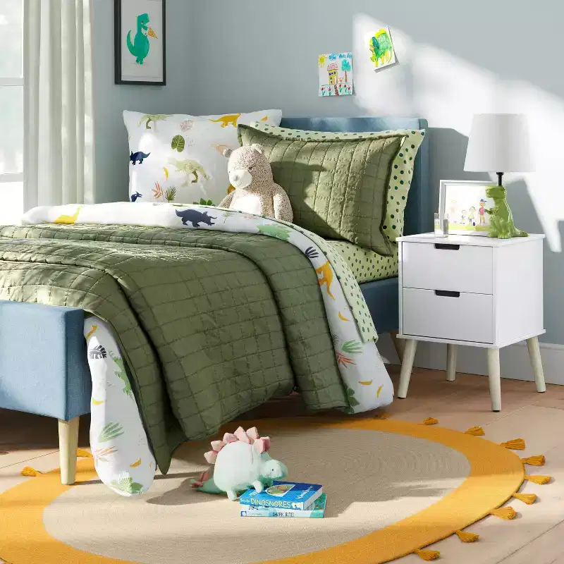 Assembly Required Modern Kids' Nightstand White - Pillowfort™