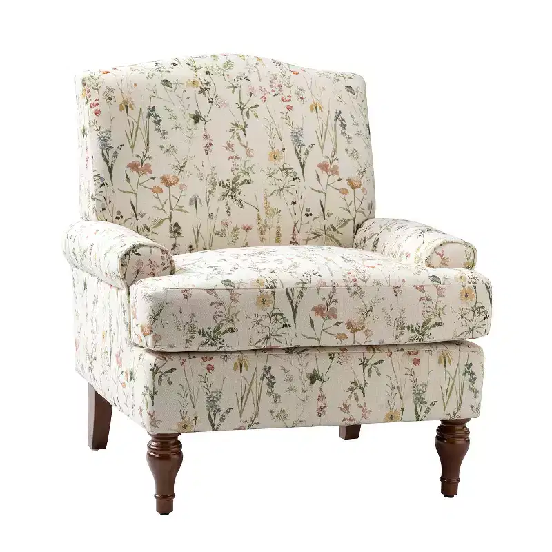 comfy Livingroom Armchair with Solid Wood Legs