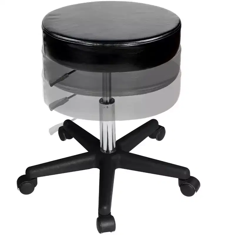 Professional Rolling Swivel Hydraulic Massage Stool – Adjustable Height