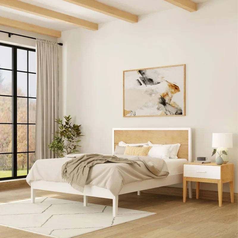 Plank and Beam Duo Queen-Size Bed