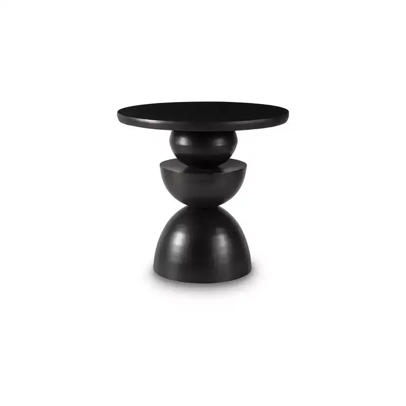 Signature Design by Ashley Kurtson Accent Table - Bronze-Tone Metal Finish, Modern Industrial Design