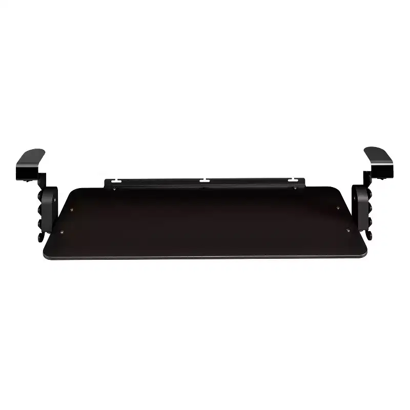 Uncaged Ergonomics KT4 Clamp-on Under-Desk Slide-Out Ergonomic Keyboard Tray, Black