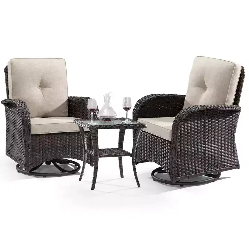 UPTIOT 2 - Person Outdoor Seating Group with Cushions