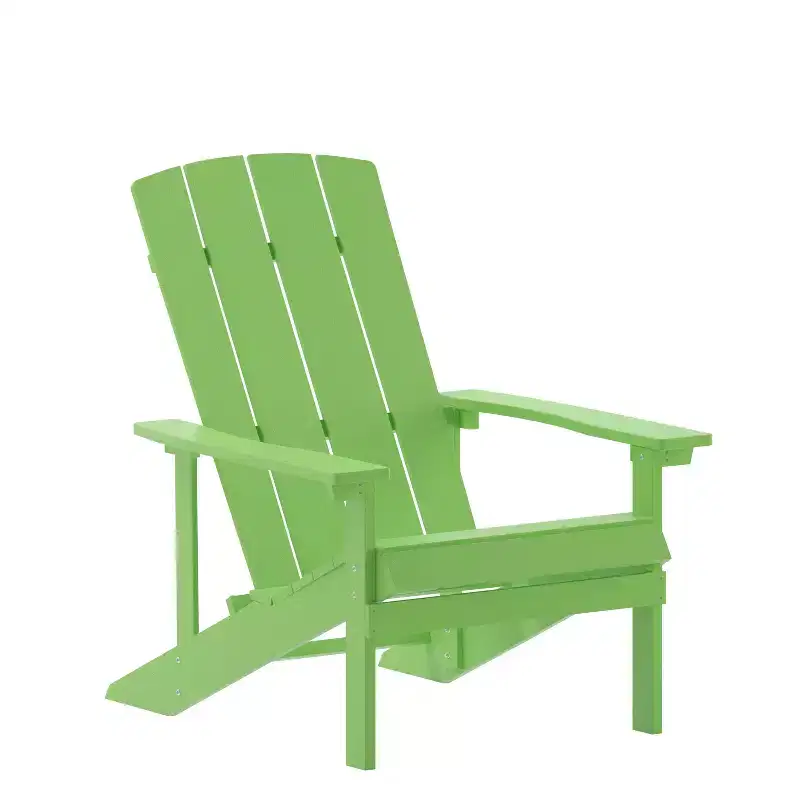 Emma and Oliver All-Weather Adirondack Chair in Faux Wood