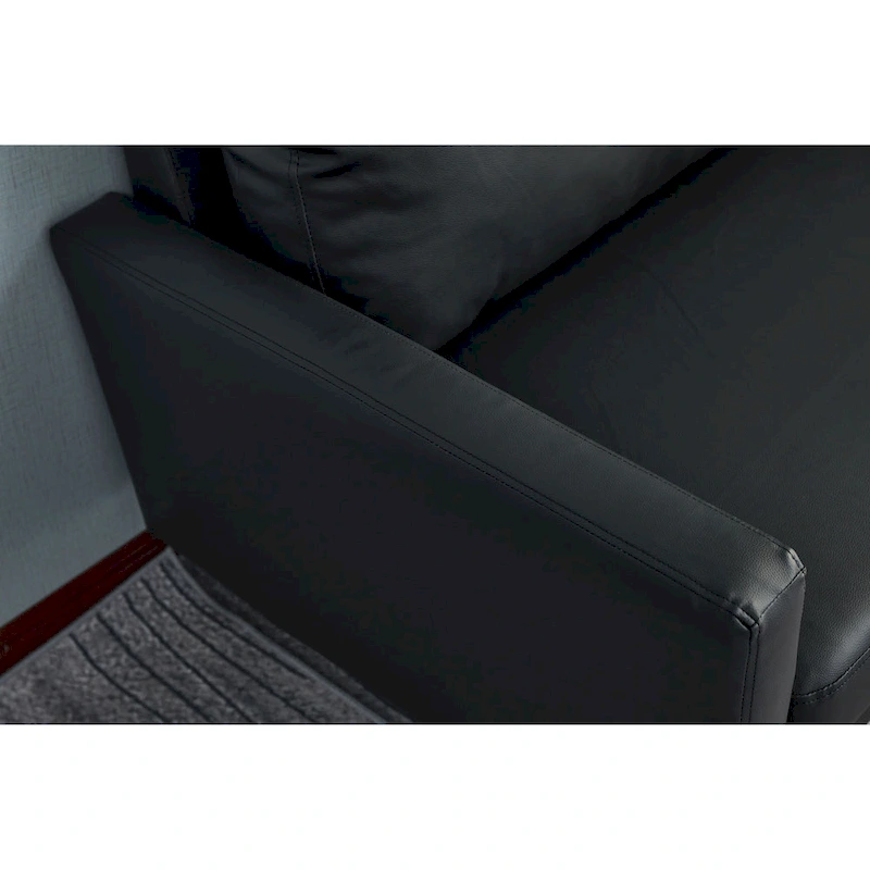 Faux leather 2 Piece Loveseat and Sofa Living Room Set