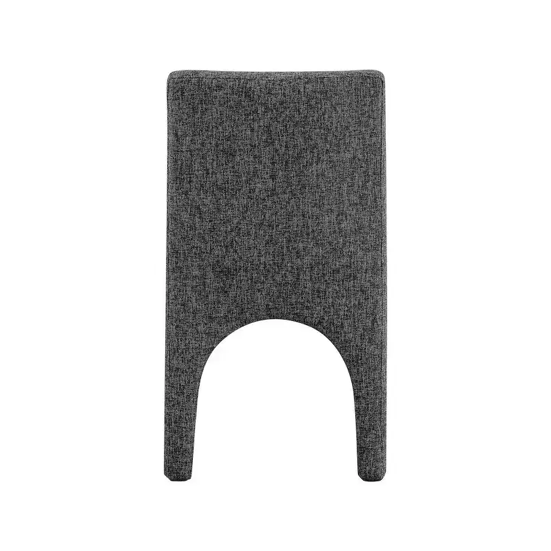 Meridian Furniture,Gramercy Linen Textured Fabric Dining Chair, Set of 2