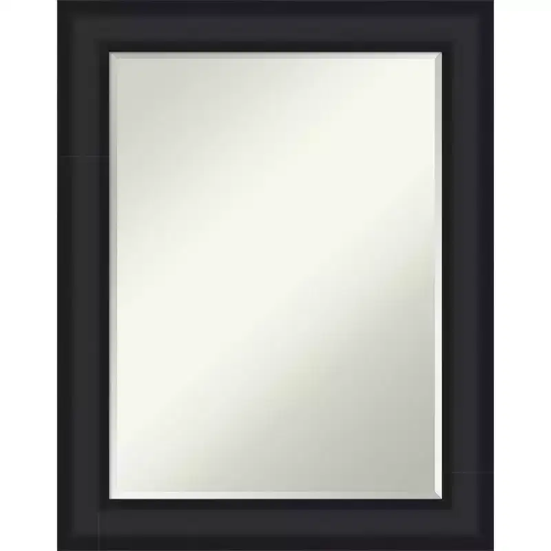 Amanti Art Oliver Half-Inch-Bevel Wood Framed Bathroom Vanity Wall Mirror