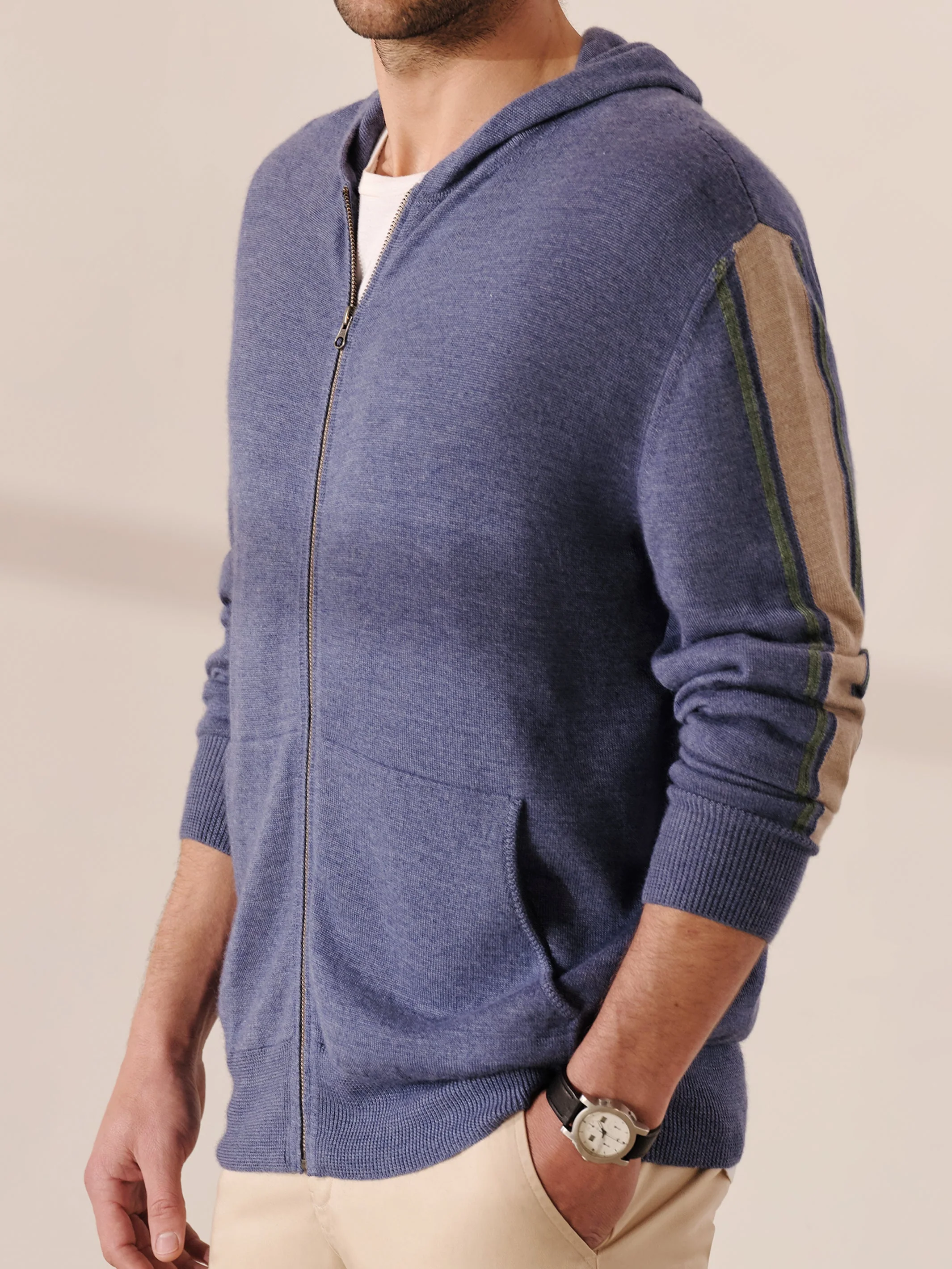 Cashmere Stripe Hoodie