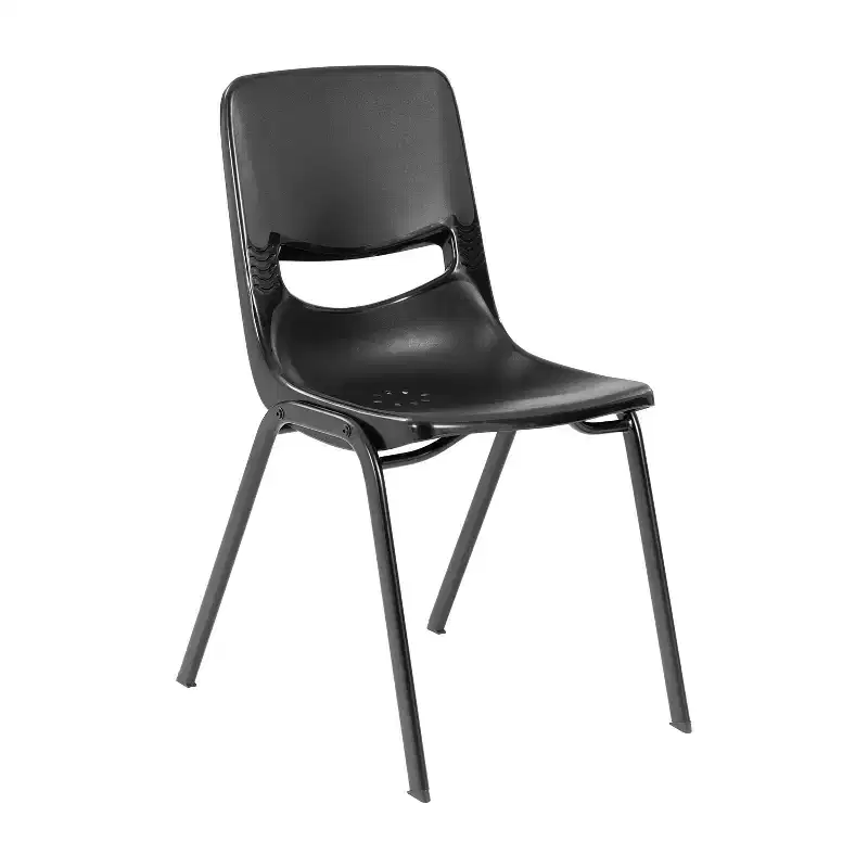 Flash Furniture HERCULES Heavy-Duty Flex Comfort Stack Classroom Chair with Powder-Coated Frame with Ergonomic Back and Seat