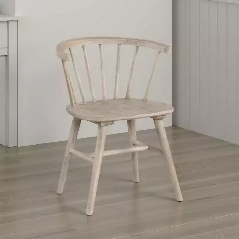 Royal Hampton Dining Chair Set of 2, Spindle Back and Shaker Legs, Black Wood