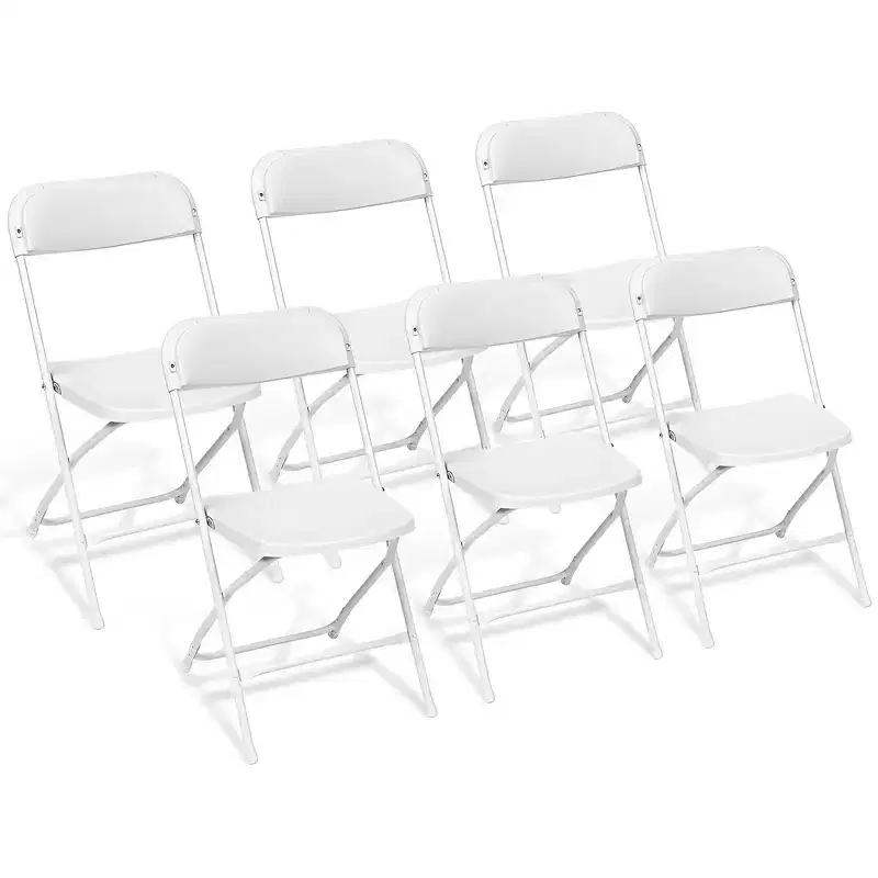 SUGIFT Folding Chairs Plastic Folding Chairs for Indoor/Outdoor Use, Non-Slip Design, Easy Storage