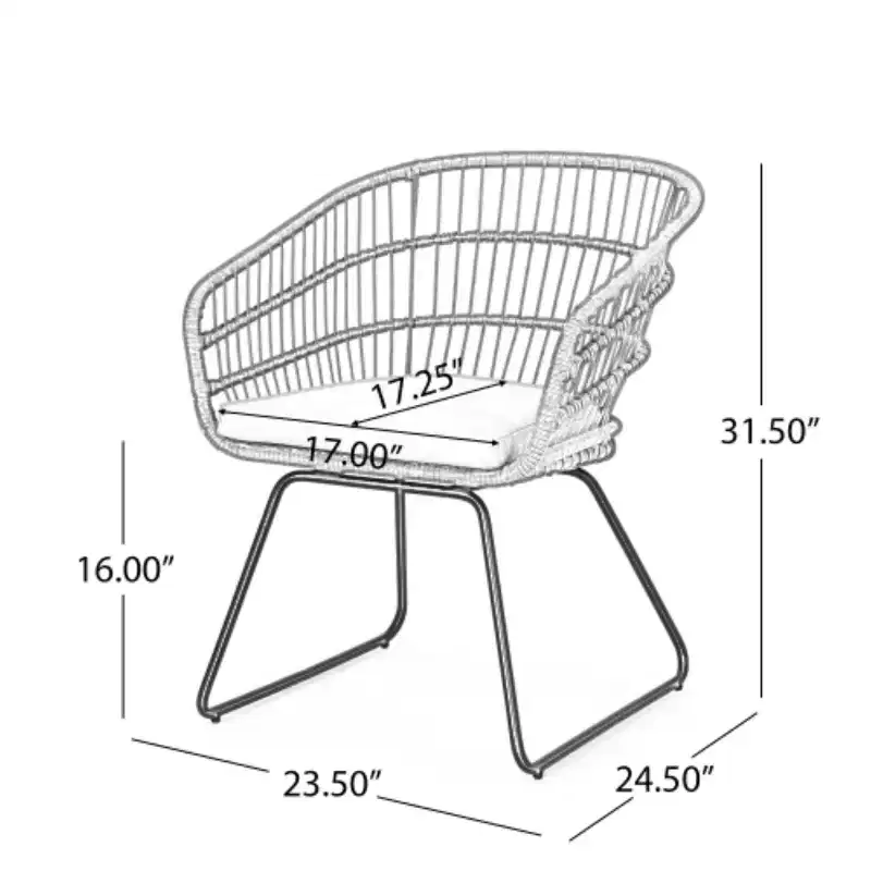 Christopher Knight Home Liz Transitional 7 Piece Outdoor Acacia Wood Slatted Dining Table with Rattan Cushioned Chairs