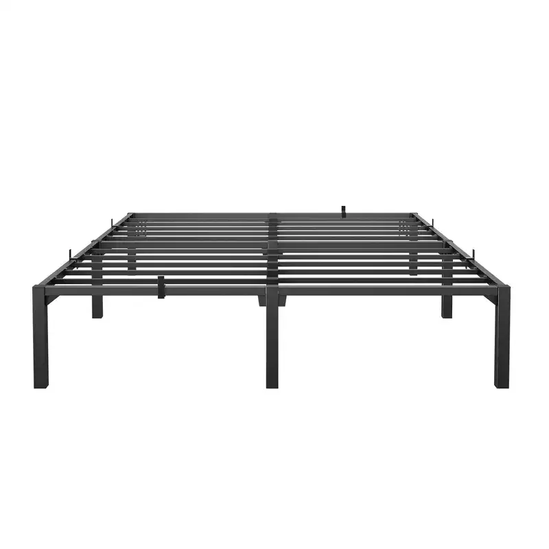 Iron Bed Frame - Screwless Design, Fully Disassembled Flat Iron Bed, Metal Bed Frame, Steel Bed Frame