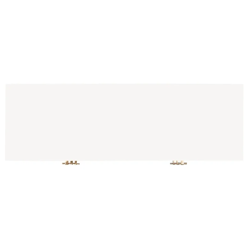 Walnut & White 6-Drawer Dresser, Mid-Century Modern Style