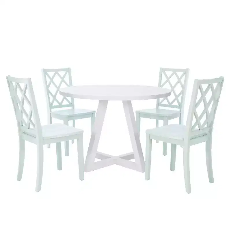 Powell 5pc Shelby Round Dining Set Mint