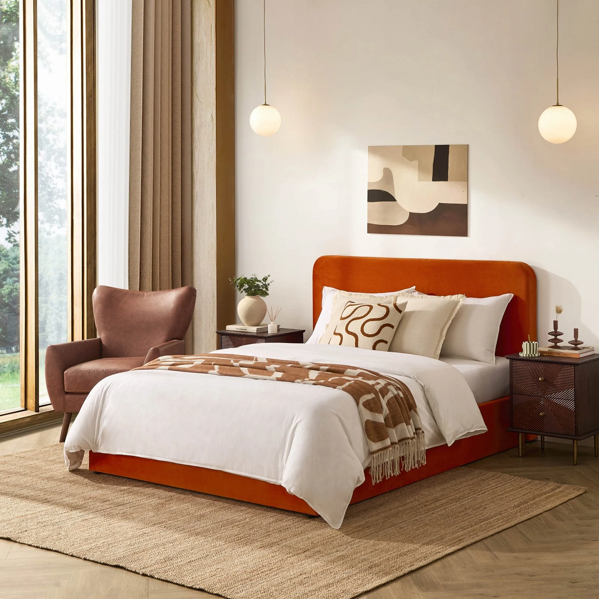 Storage Bed - Bright Orange