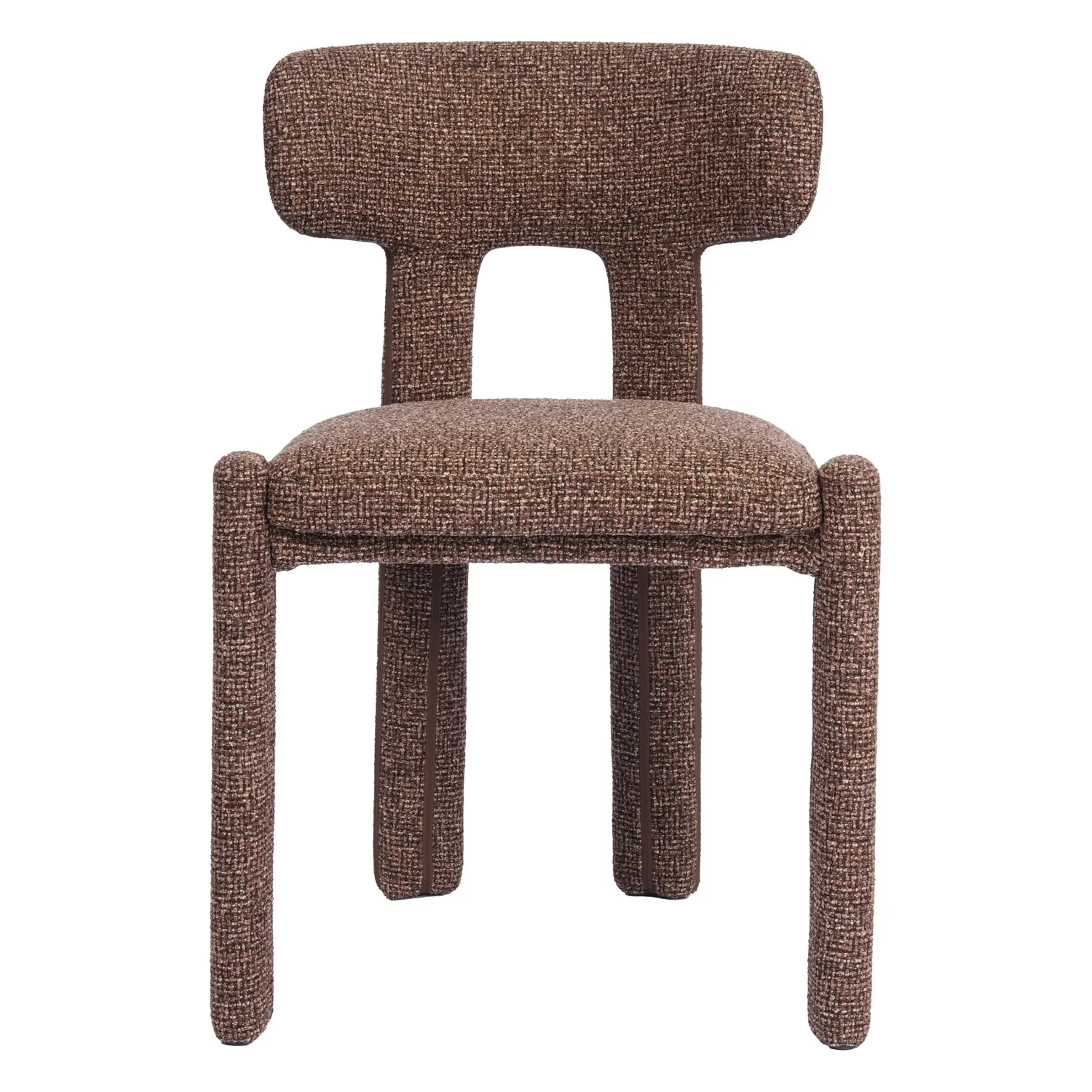 Minimalist Upholstered Dining Chair with Clean Lines and Gentle Curves for Dining Rooms