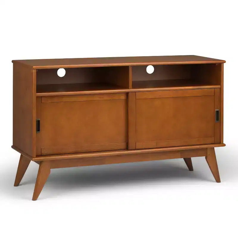 Tall Tierney TV Stand for TVs up to 60" with Sliding Doors & Cable Management - WyndenHall