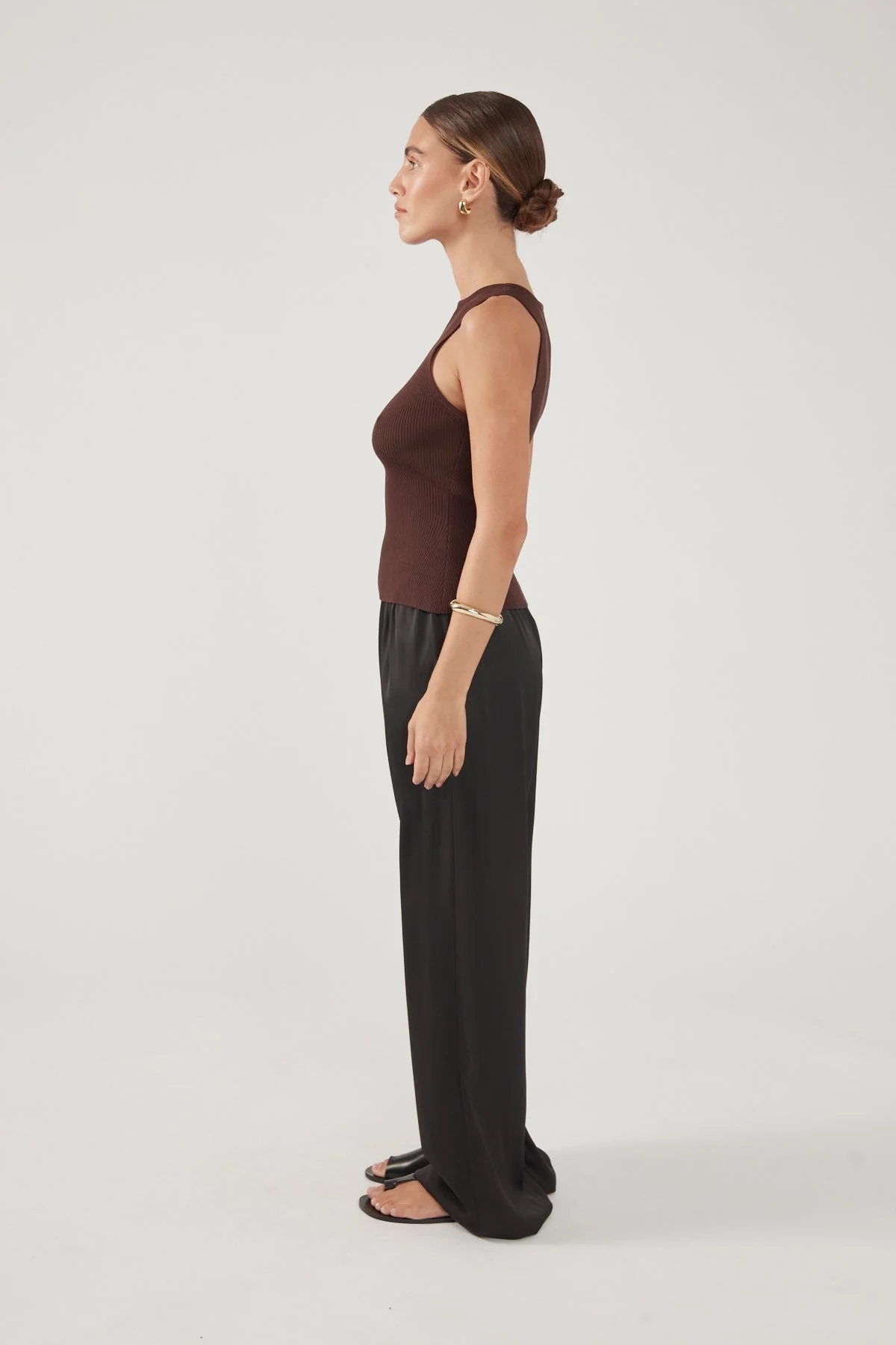 Tank Knit Top Chocolate