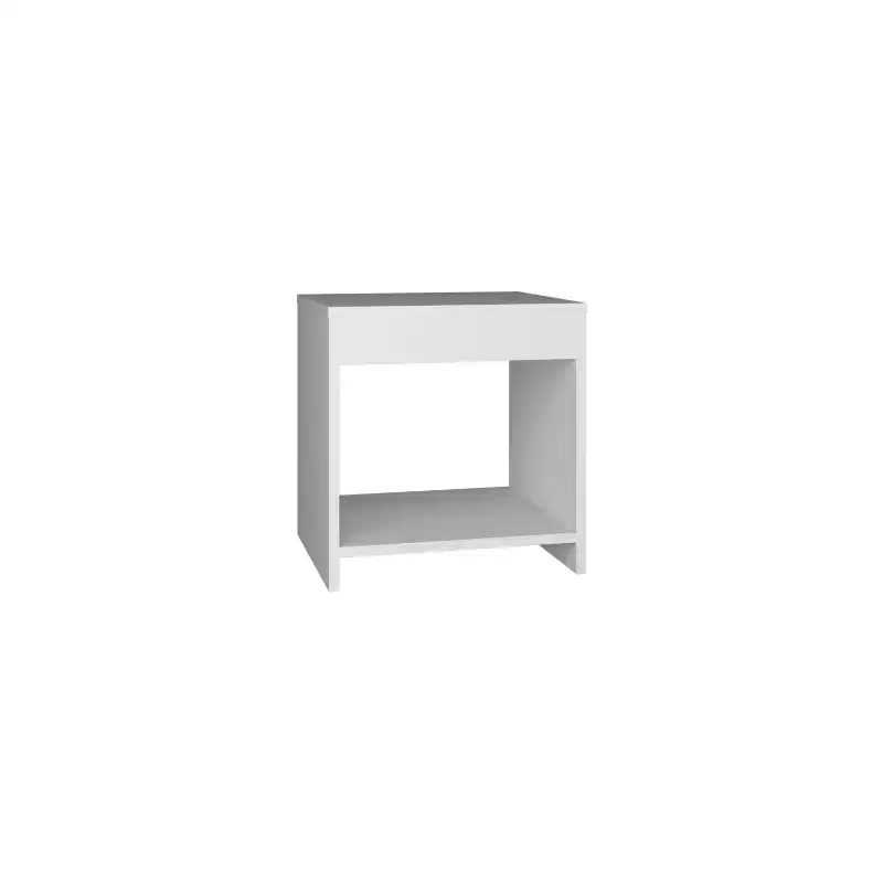 Designed for everyday convenience, this Chroma 16.5 Tall Minimalistic Nightstand with open shelf offers a modern look with functional storage,.