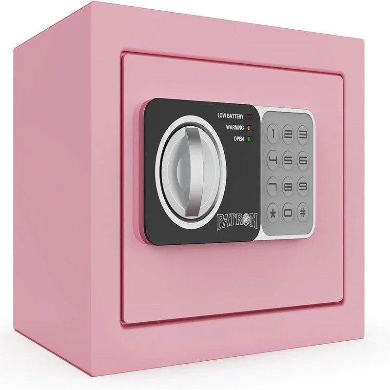 Digital Keypad Steel Cabinet Safe Box with Anchor Holes, 0.23 Cu Ft Home Office Security Safe