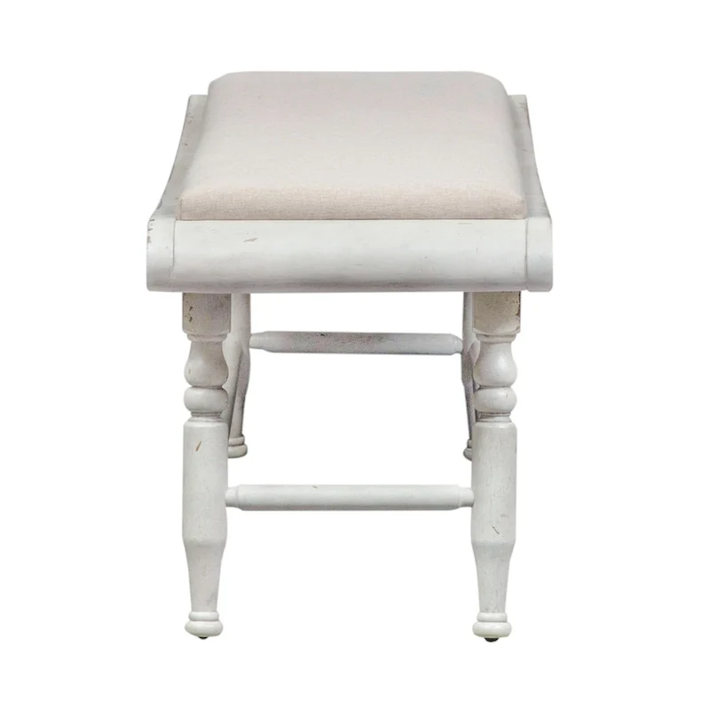 Whitney Antique Linen & Weathered Gray 6 Piece Trestle Table Set
