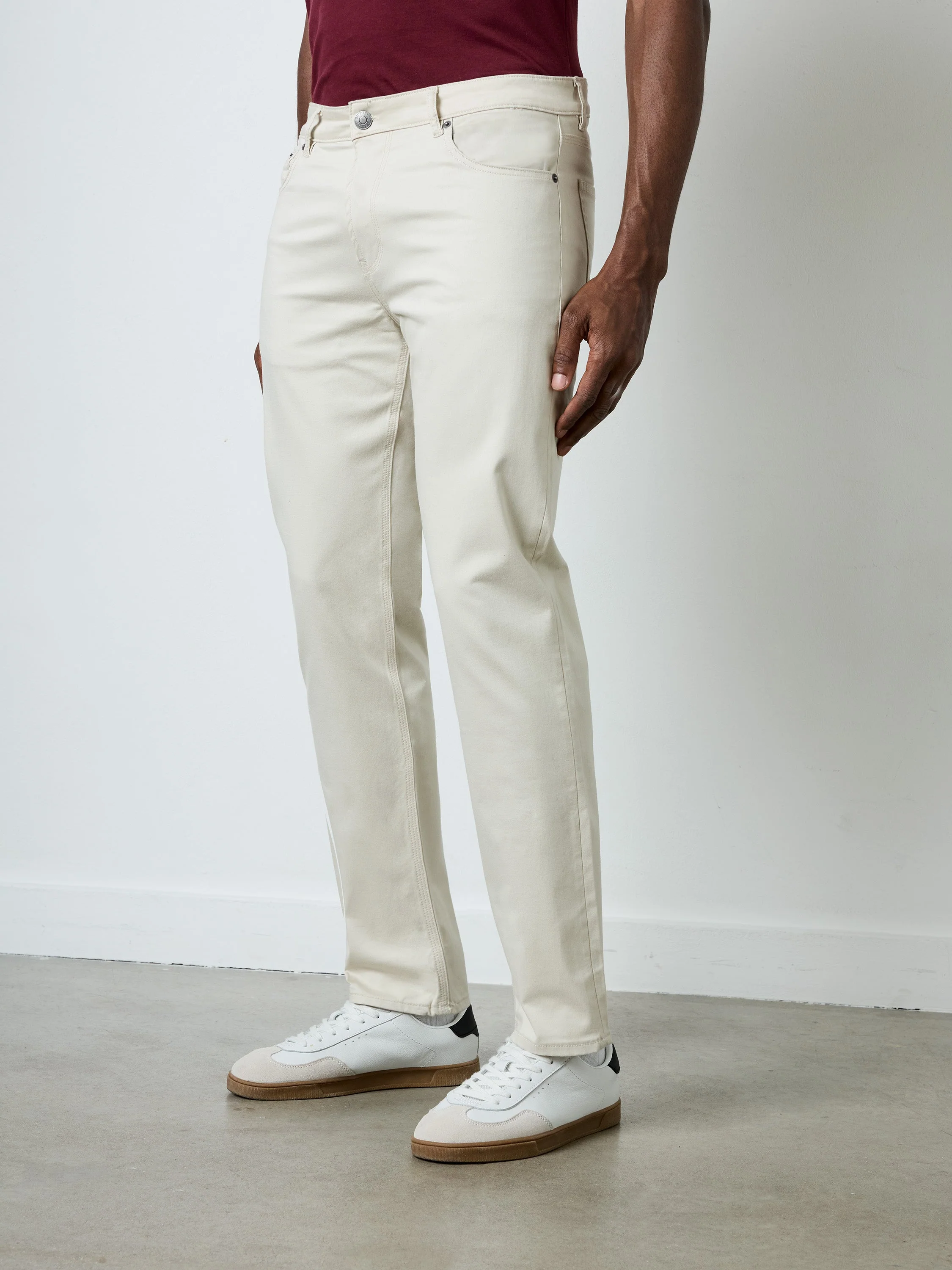 Cotton Stretch 5 Pocket 34 Inch Jeans