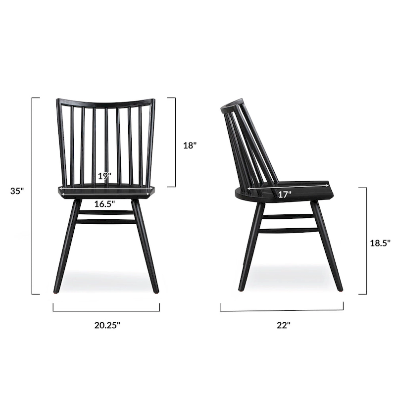 Poly & Bark Talia Solid Wood Dining Chair