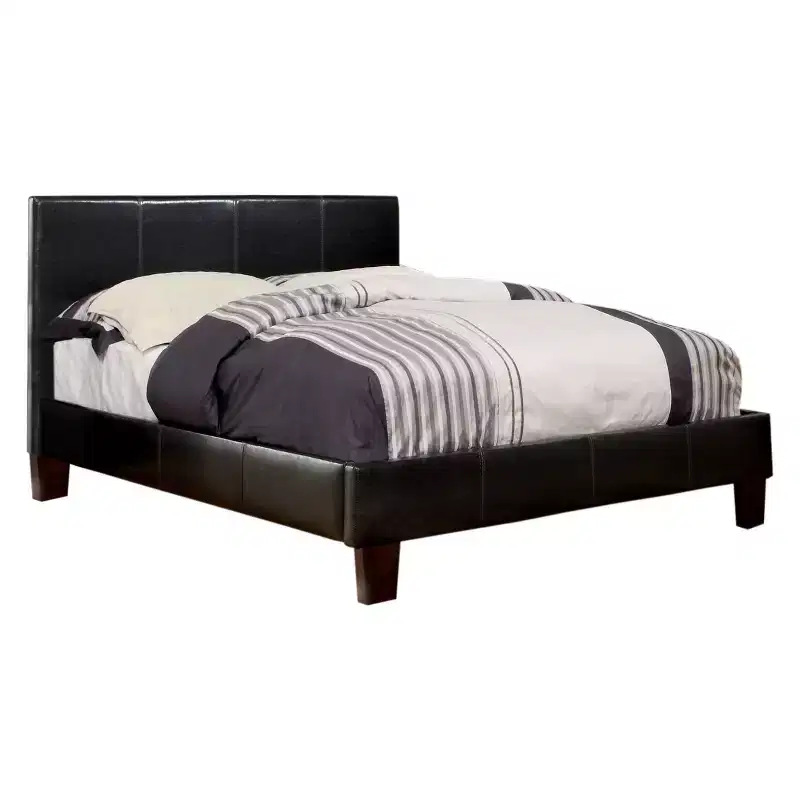 Frank Leatherette Upholstered Bed - HOMES: Inside + Out