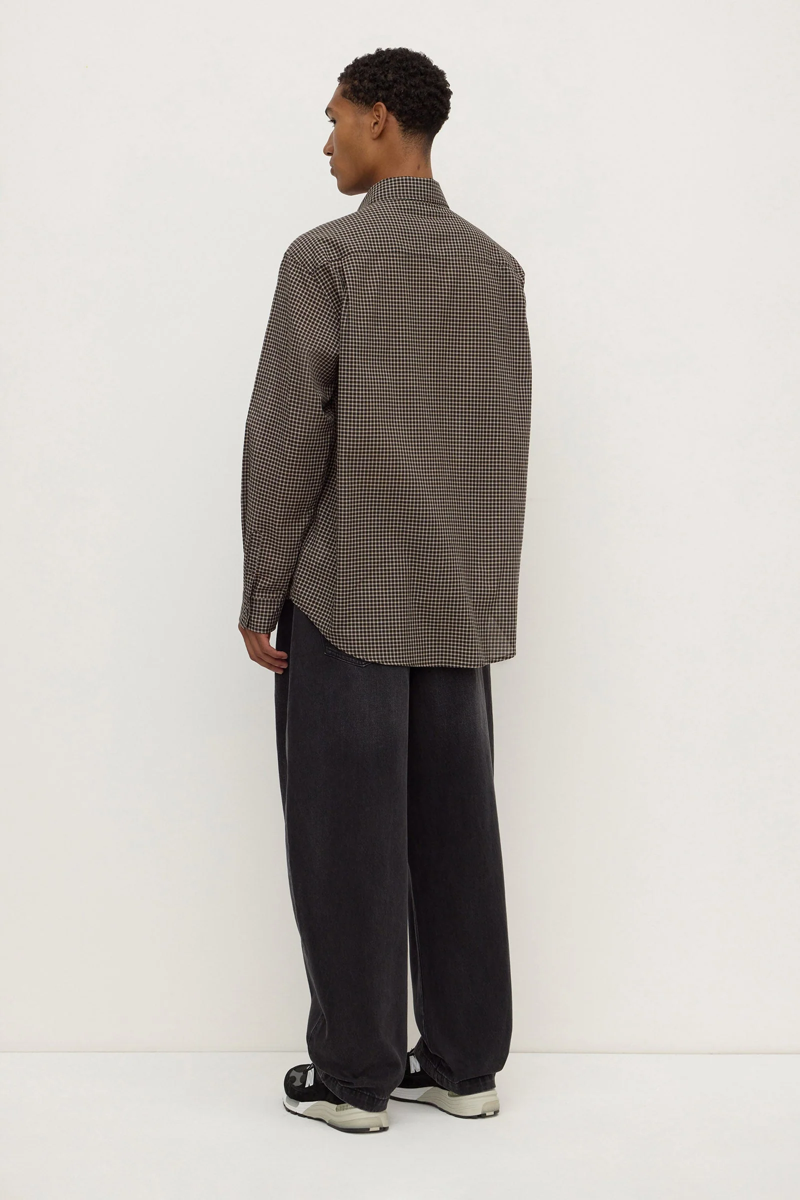 Brown Black Check Long Sleeve Shirt II