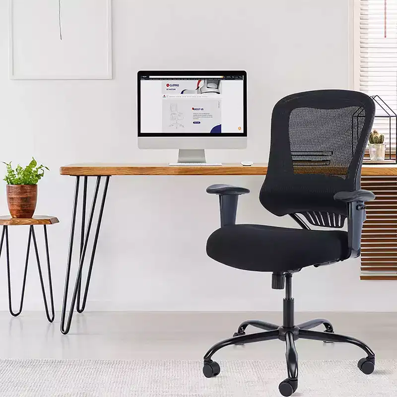 24/7 Shop At Home Grace Ergonomic Office Chair: Adjustable Lumbar, Swivel, Casters