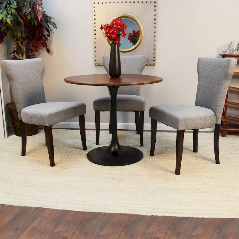 Carolina Living Alden Wood Top 36 Round Dining Table