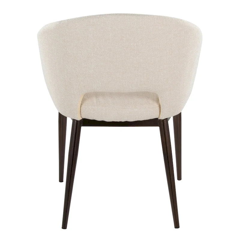 Upholstered Dining Chair with Copper Metal Legs