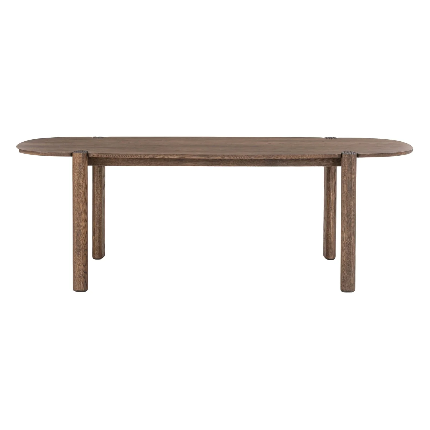 Contemporary Solid Timber Oval Dining Table with Natural Grain Finish for Dining Rooms